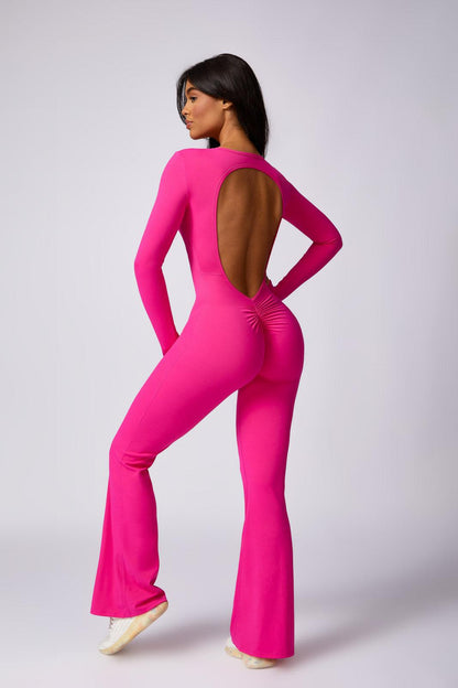 Karter Flared Pink Jumpsuit