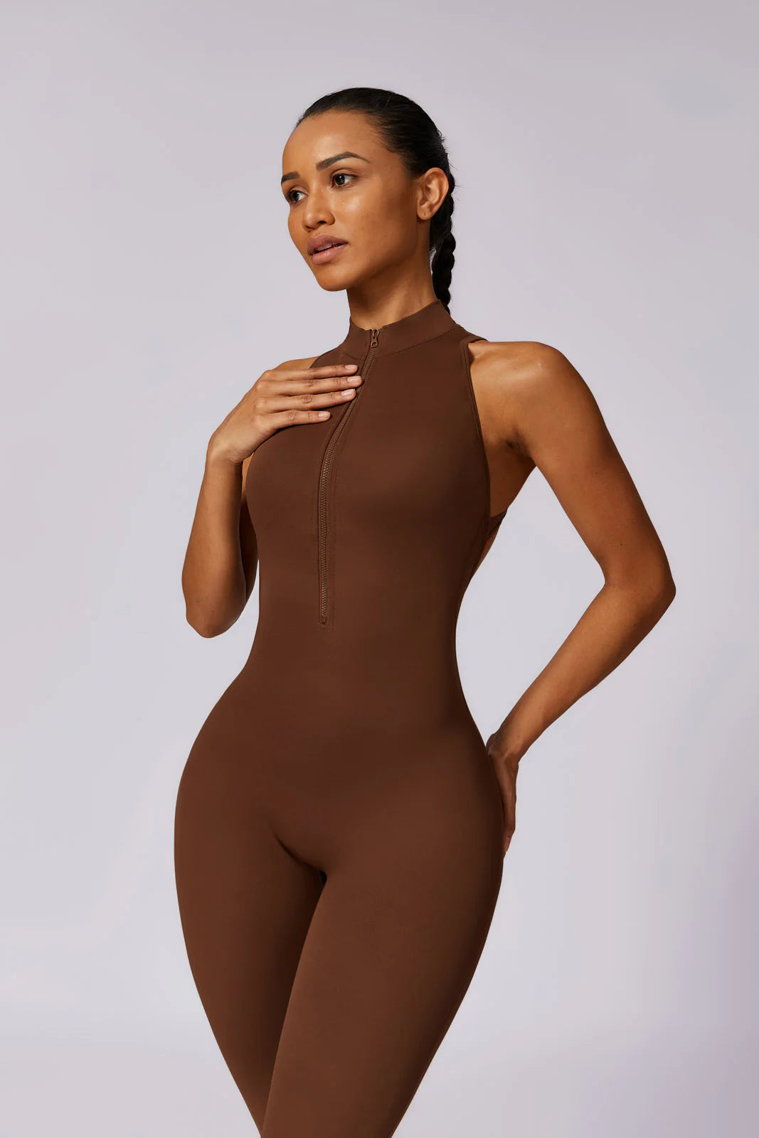 Noelle Brown Jumpsuit